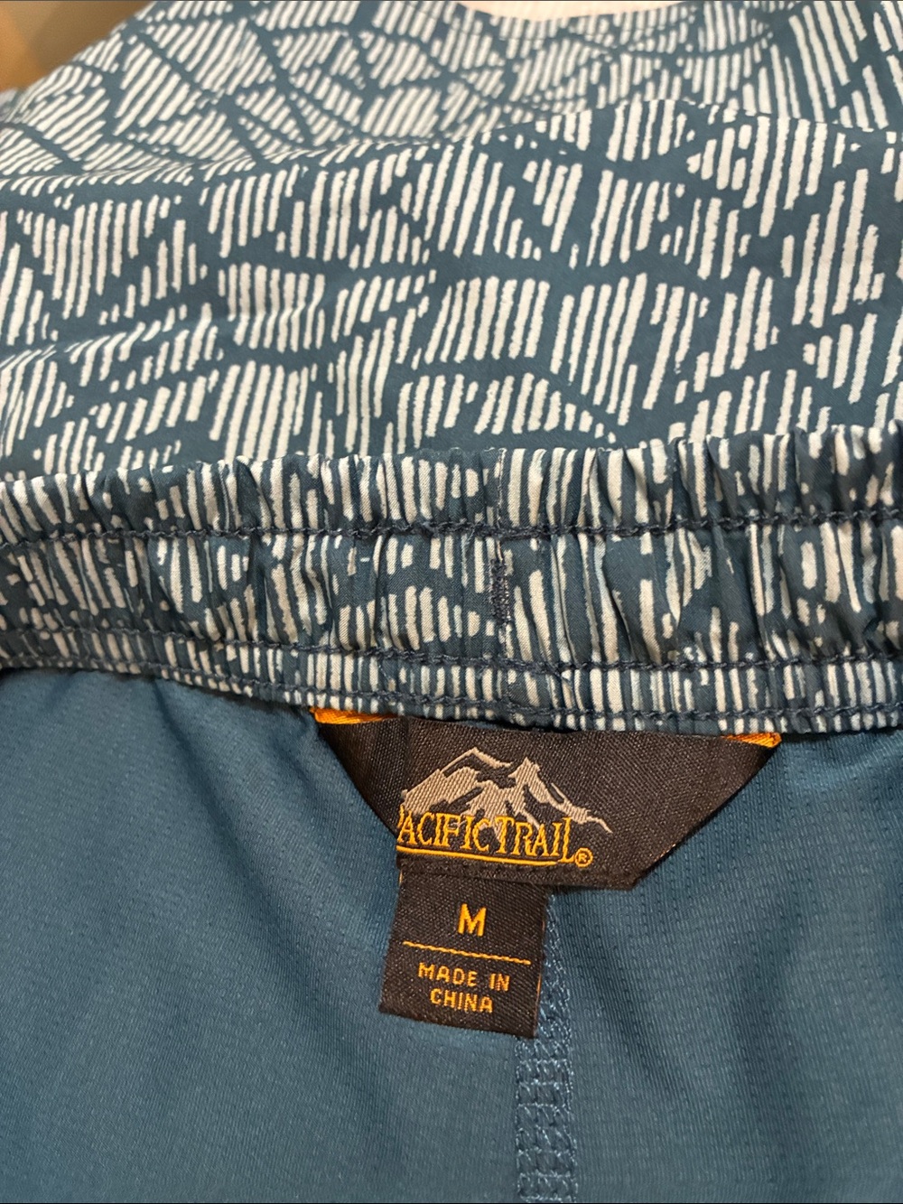 Pacific Trail Blue & White Patterned Skirt with built-in shorts underneath - Picture 2 of 6